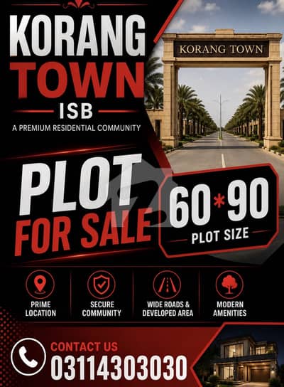 Centrally Located Residential Plot In Korang Town Is Available For sale