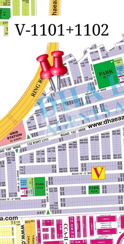 HOT DEAL | Premium 1 Kanal Pair for Sale in DHA Phase 8 V Block