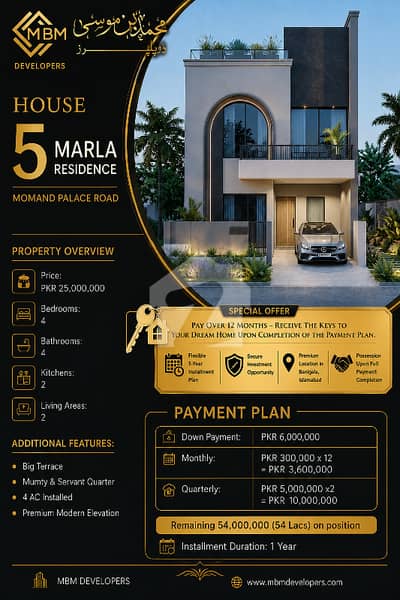 5 Marla Luxury Villas Available on Installment In Islamabad Banigala on prime location 5 Marla Luxury Villas Available on Installment In Islamabad Banigala on prime location