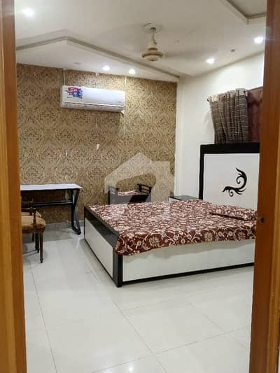 Get Your Dream Luxury 1 Bed Furnished Flat With Tv Lounge, Kitchen On Ground Floor Is Available For Rent In Sarfaraz Rafiqui Road Cantt Lahore
