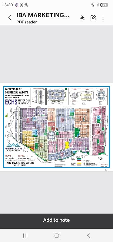 one kanal plot is available for sale at block M ECHS D-18