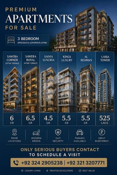 Premium Apartments for Sale at Prime Locations Premium Apartments for Sale at Prime Locations