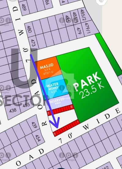 2 Marla sector shop plot Is For Sale In U Block Phase 8 DHA Lahore