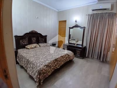 5 Marla Fully Furnished Ground floor 1 bed with bath tvl kitchen Drawing Room tile floor available for Rent