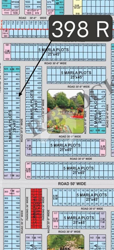 5 Marla Plot for Sale | R Block | Al Rehman Garden Phase 2, Lahore