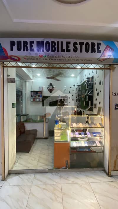 115 Sq Ft corner shopt at First Floor of Zam Zam Mobile Center Baghban Pura Lahore
