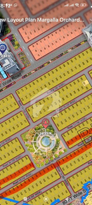 LP Plots 50*90 Block A Marglla Orchard Park Road Housing Scheme for sale