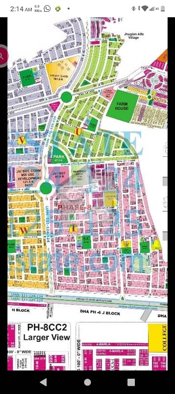2kanal plot phase 8 E-block top location for sale in DHA Lahore. owner 1on1 meeting