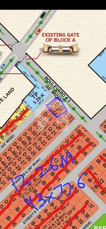 12.26 Marla Residential Corner Plot For Sale