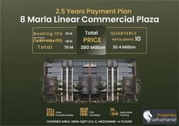 8 Marla commercial Building On 2.5 years installment plan Like DHa Raya commercial market