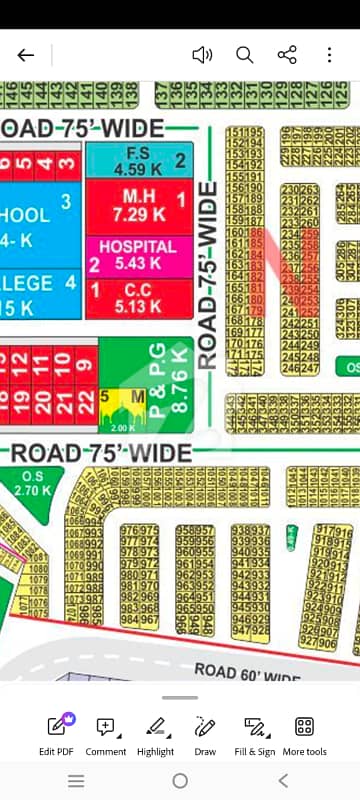 5 Marla 75 Feet Road Plot For Sale In N Block LDA CITY