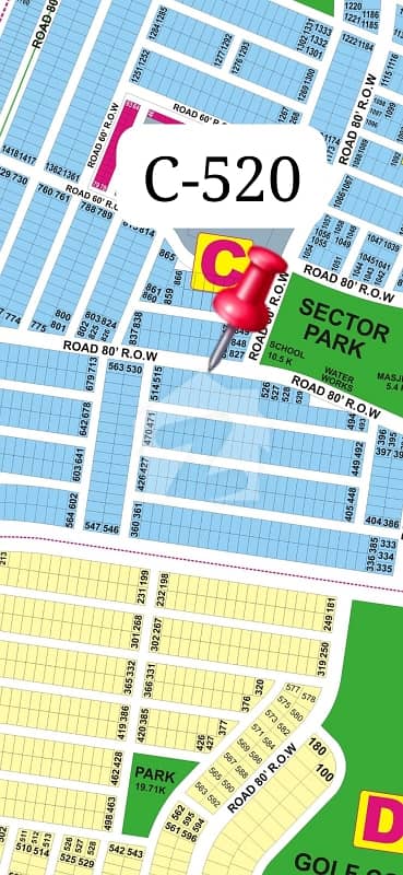 1 Kanal Prime Plot for Sale in DHA Phase 9 Prism C Block | 80 Ft Road | Hot Location