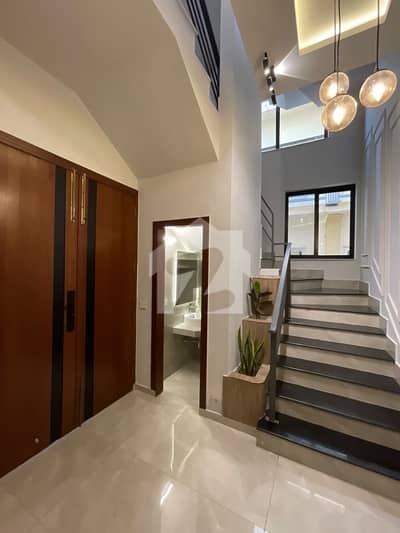 10 Marla Park Facing Brand New Designer House Available For Sale  just 2 Mnt Drive From the Main Gate!!