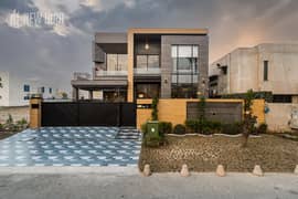 15 KVA SOLLAR INTALLED 01 KANAL BRAND NEW UNIQUE & STYLISH HOUSE WITH BASEMENT FOR RENT IN DHA PHASE 6 NEAR TO DIFFENCE RAYA