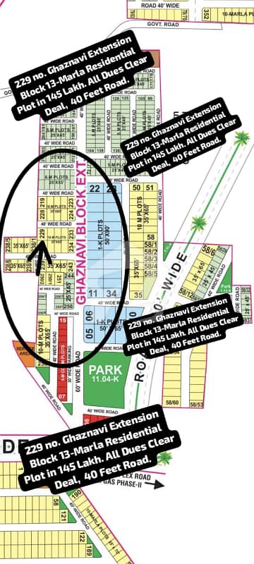 229 No. Ghaznavi Extension Block 13-Marla 145 Lakh. All Dues Clear Deal, Corner Category, 40 Feet Road. Best Location For Constructing Your Dream House In Bahria Town Lahore. 229 No. Ghaznavi Extension Block 13-Marla 145 Lakh. All Dues Clear Deal, Corner Category, 40 Feet Road. Best Location For Constructing Your Dream House In Bahria Town Lahore.