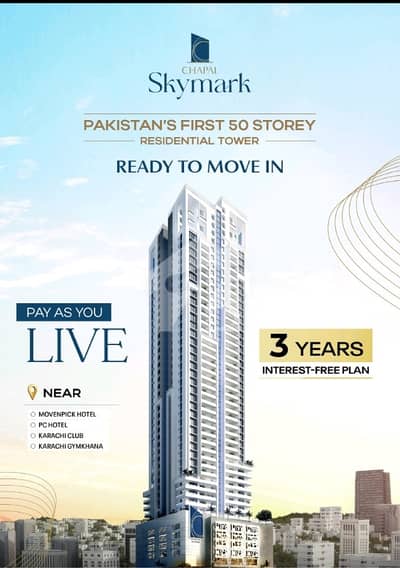 3 Beds Lounge Apartment Available on Sale at Cash & Installment Plan, The Biggest Residential Tower