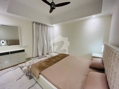 Bed Luxury Furnished Apartment Top Floor Margalla Facing Private Lift 5.25 Lac (Maintenance Included)