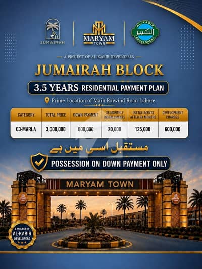 tle: 3 Marla Plot for Sale in Umar Block | Al Kabir Town tle: 3 Marla Plot for Sale in Umar Block | Al Kabir Town