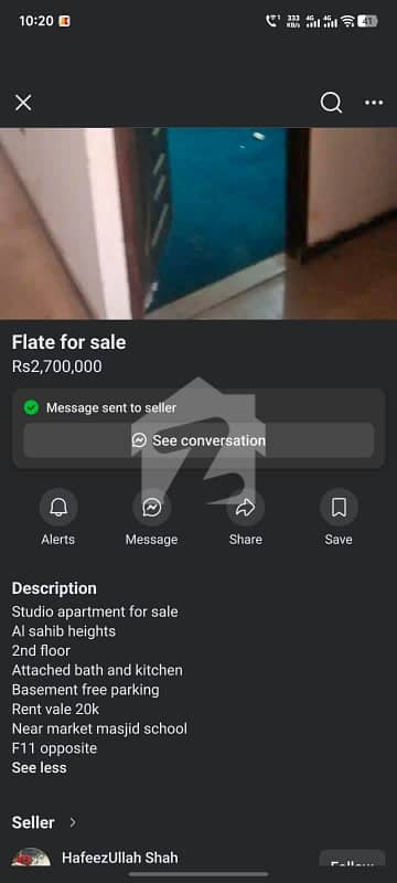 Studio Flate for sale i. E-11 Studio Flate for sale i. E-11
