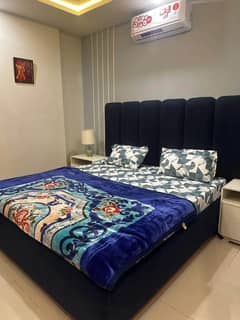 Two bedroom apartment four rent available Gulbug green Islamabad Ialamabad lukurya furnished apartment family building