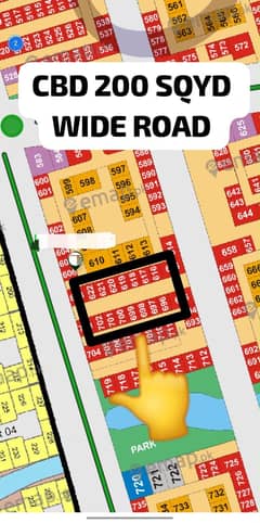 A Great Choice For A Prime Location 200 Square Yards Commercial Plot Available In DHA City - CBD Commercial