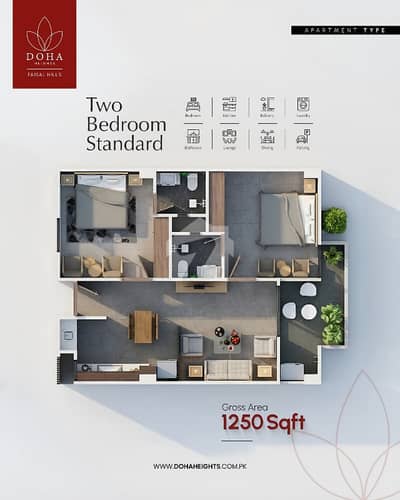 2 Bed Corner Apartment for Sale in Faisal Hills Doha Heights