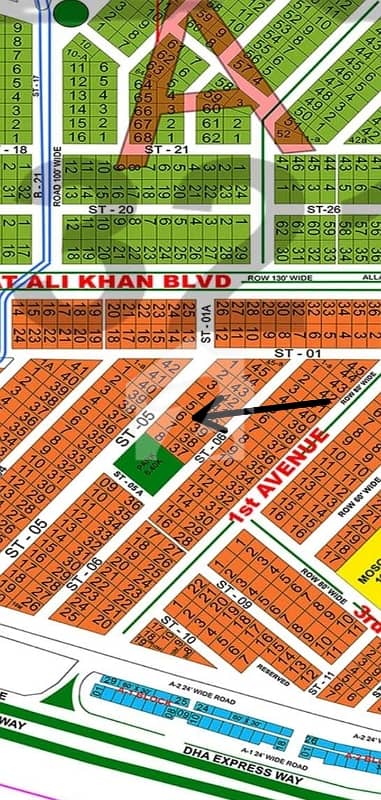 Dha phase 5. . . . . Sector B. . . . . 1 Kanal plot available for sale