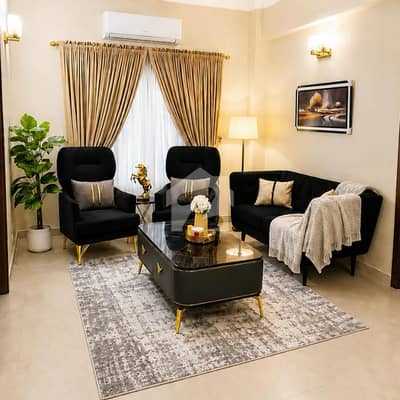2 Furnished Bedroom Lounge Luxurious Apartment Is Available For RENT Near Main Entrance Of Bahria Town