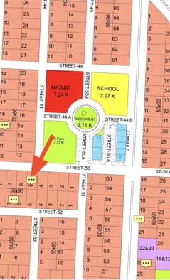 Facing Park Reasidensial plot for sale
