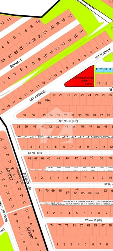 dha4 sector C 1kanal top location plot available For Sale