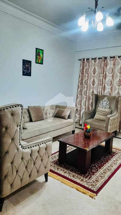F-11 Markaz Luxury Fully Furnished 1 Bed Attached Bath Tv Lounge Kitchen Under Ground Car Parking Apartment Available For Rent