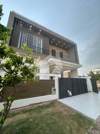 Beautiful 8 Marla House Available For Sale With Front View Open With Huge Green Patch