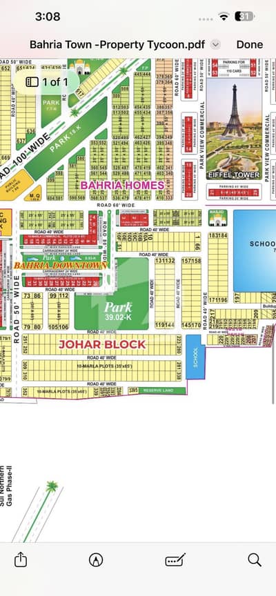 10 Marla Residential Plot for Sale in Johar Block Sector E Bahria Town Lahore