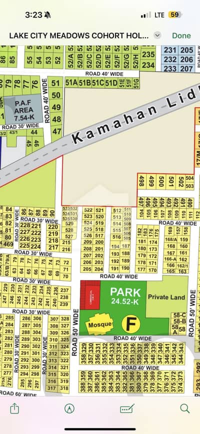 5 Marla On 40 Fee Road Possession Plot Facing Kanal 25/45 Size Direct Plot Meeting Possible