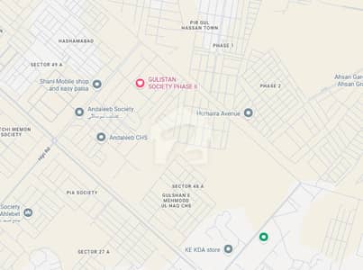 375 Sq. Yd Corner Plot for Sale Sector 48-A, Gulistan Society Phase 2, Scheme 33