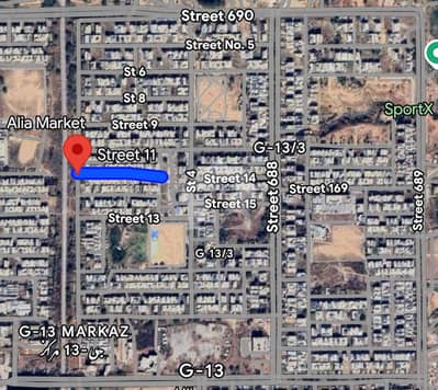 7 Marla 30x60 Prime Location Plot For Sale G-13/3 Islamabad