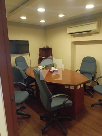 Fully Furnished 1988 Sq Ft Main Road Facing Office For Rent On Shahrah-e-Faisal Karachi