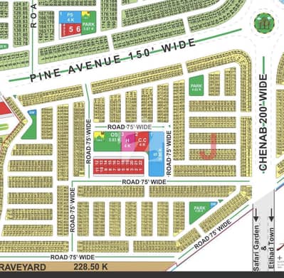 J block 5 Marla plot for sale hot location back to pine avenue