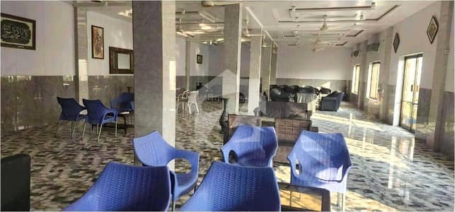 7 Kanal Plot With Building On Main Express Way Interchange Big Front On Rent