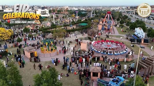 Citi Housing Jhelum 24marla Corner Plot Available For Sale In Near To Big Theme Park And Main Ring Road