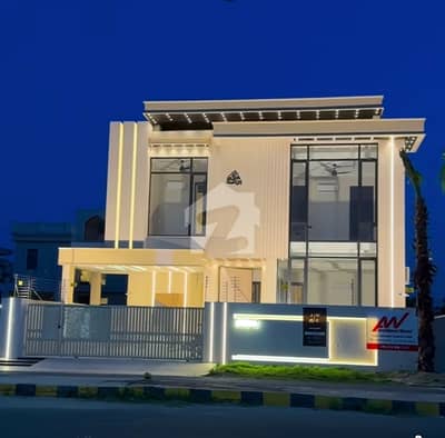 one kanal brand new luxury bungalow with Ac and curtains located at prime location