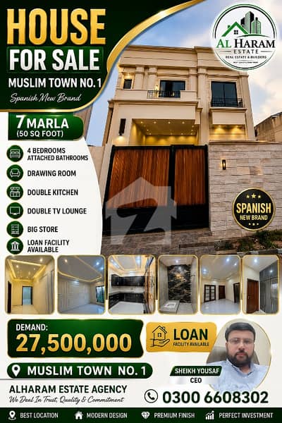 سرگودھا روڈ فیصل آباد میں 5 کمروں کا 7 مرلہ مکان 2.75 کروڑ میں برائے فروخت۔