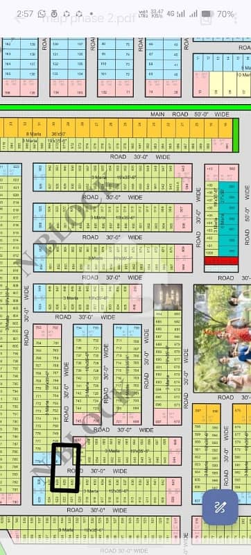N Block 3 Marla Hot location plot for sale Al Rahman Gardan phase 2