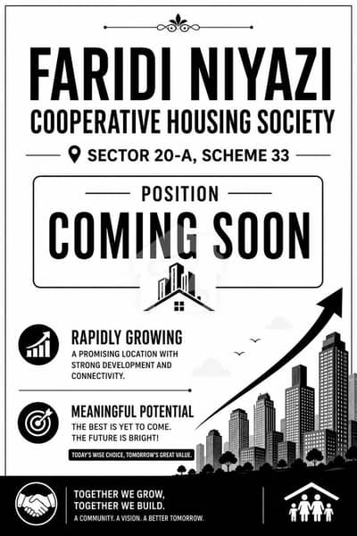 Faridi Niazi Co-Op Housing Society Sector 20A 240 Sq Yd Leased Plot 40 Ft Road Vip Location