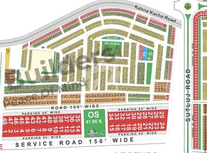 AA block 10 Marla plot for sale 5th ballot facing park