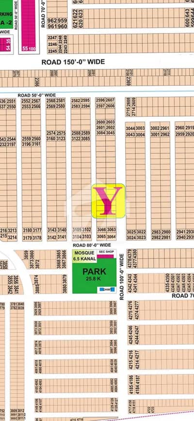 Very Hot Locational 24.5 Marla Corner + 80ft road Residentional Plot In Y-Block, Phase 7 available to sale Very Hot Locational 24.5 Marla Corner + 80ft road Residentional Plot In Y-Block, Phase 7 available to sale