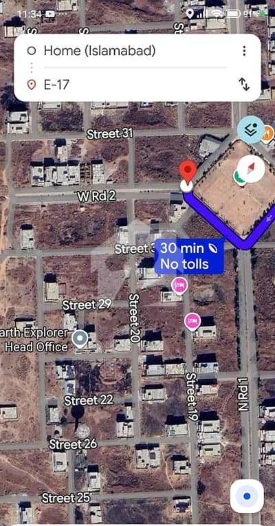 Plot For Sale in E-17/3