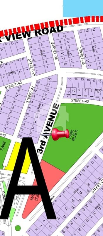 20 Marla Prime Plot On 3rd Avenue | Plot #2 Sector A | DHA Phase 5 Islamabad | Demand 4.45 Crore