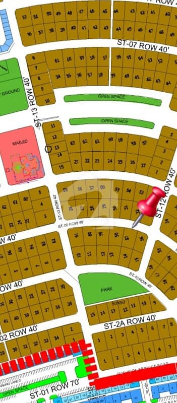 24.5 Marla Category A Plot | Extra Land Paid | Plot #57 Street 9 Sector H | DHA Phase 5 Islamabad | Demand 4 Crore