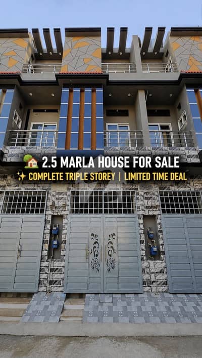 2.5 Marla brand new triple story house available for sale